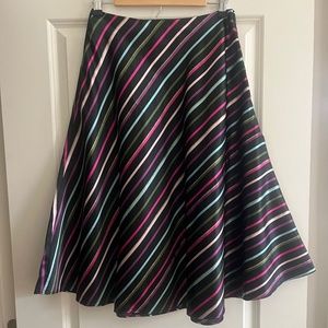 Kate Spade Party Stripe Midi Skirt